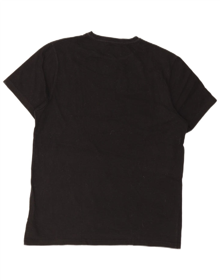 Camiseta masculina ELLESSE Top médio algodão preto