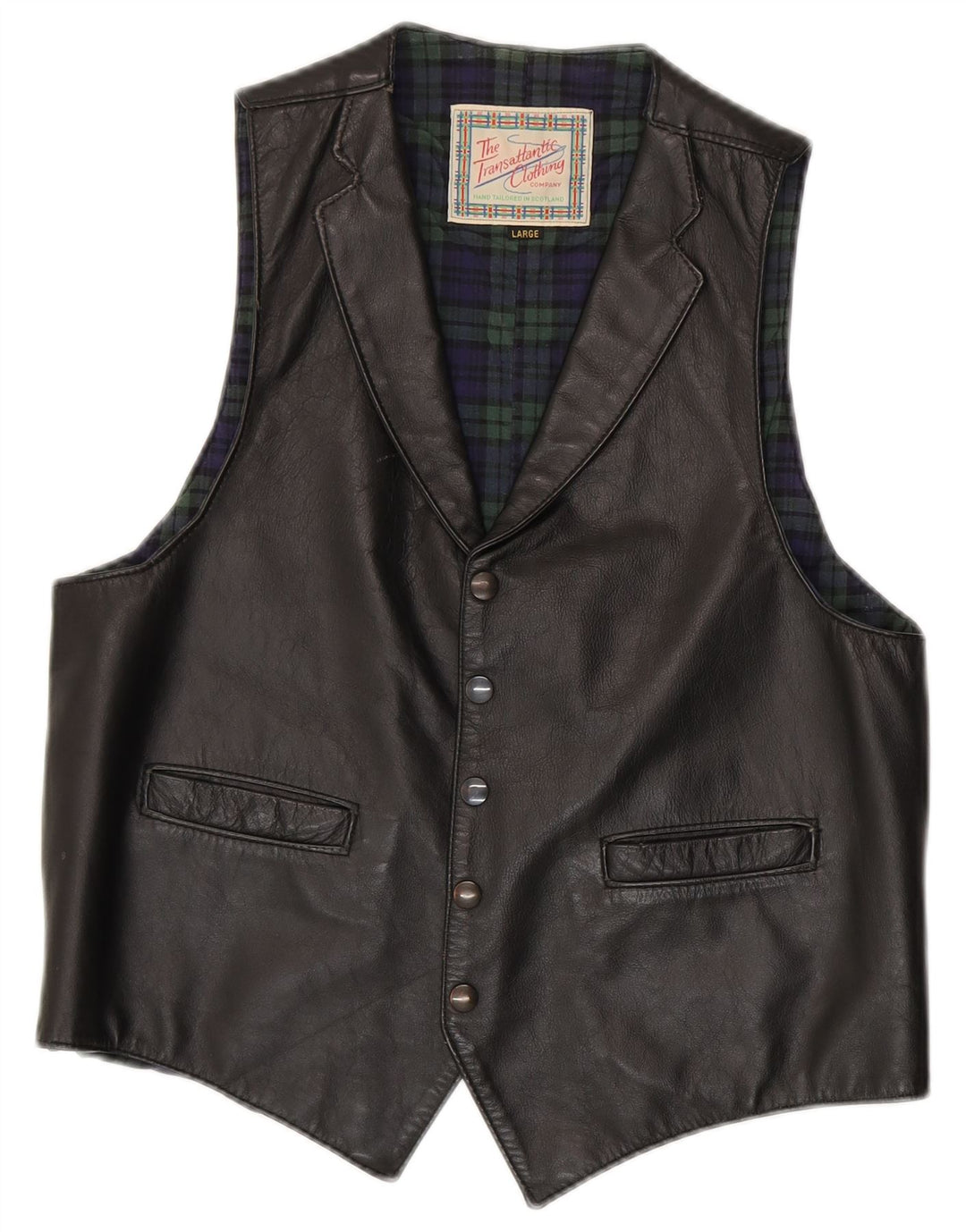 Colete Vintage Masculino Grande Preto