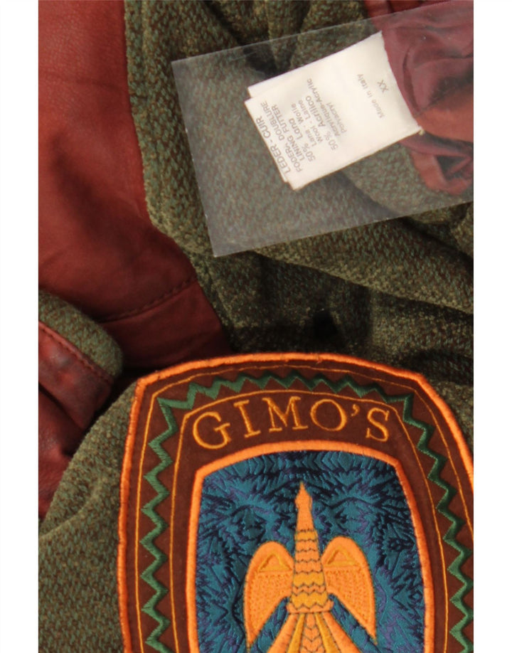 GIMO'S Mens Leather Coat UK 44 2XL Brown Leather Vintage Gimo's and Second-Hand Gimo's from Messina Hembry 