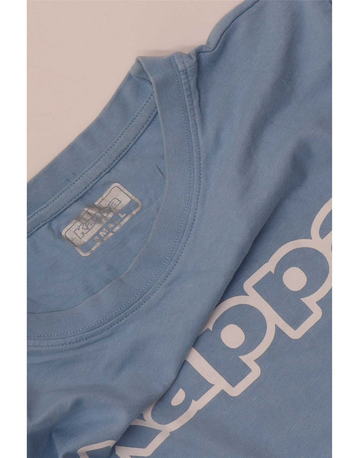 Camiseta gráfica masculina Kappa Top pequeno azul
