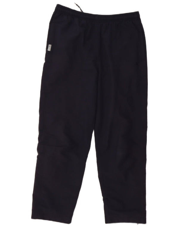 Calça de treino feminina Adidas UK 16 grande poliéster azul marinho