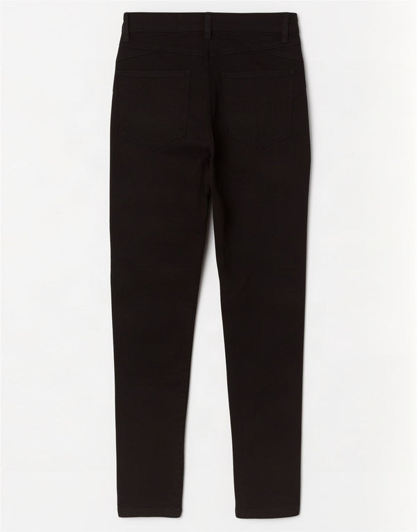 Marks & Spencer Womens Skinny Jeans UK 12 Medium W30 L28 Black Cotton