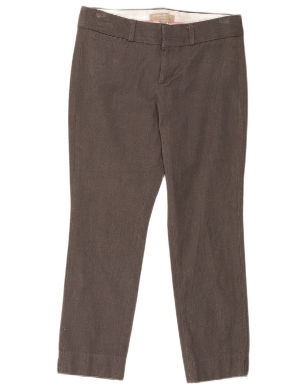 Calça feminina Banana Republic Sloan Skinny Capri EUA 0 XS W30 L22 cinza