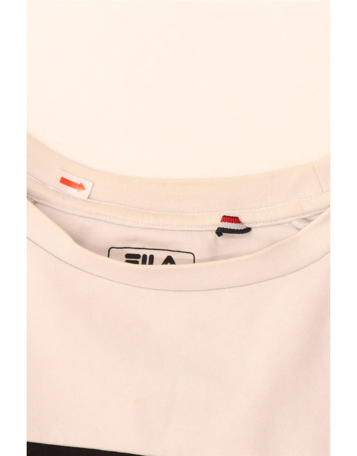 FILA Moletom Gráfico Masculino Jumper Médio Multicolorido Colorblock