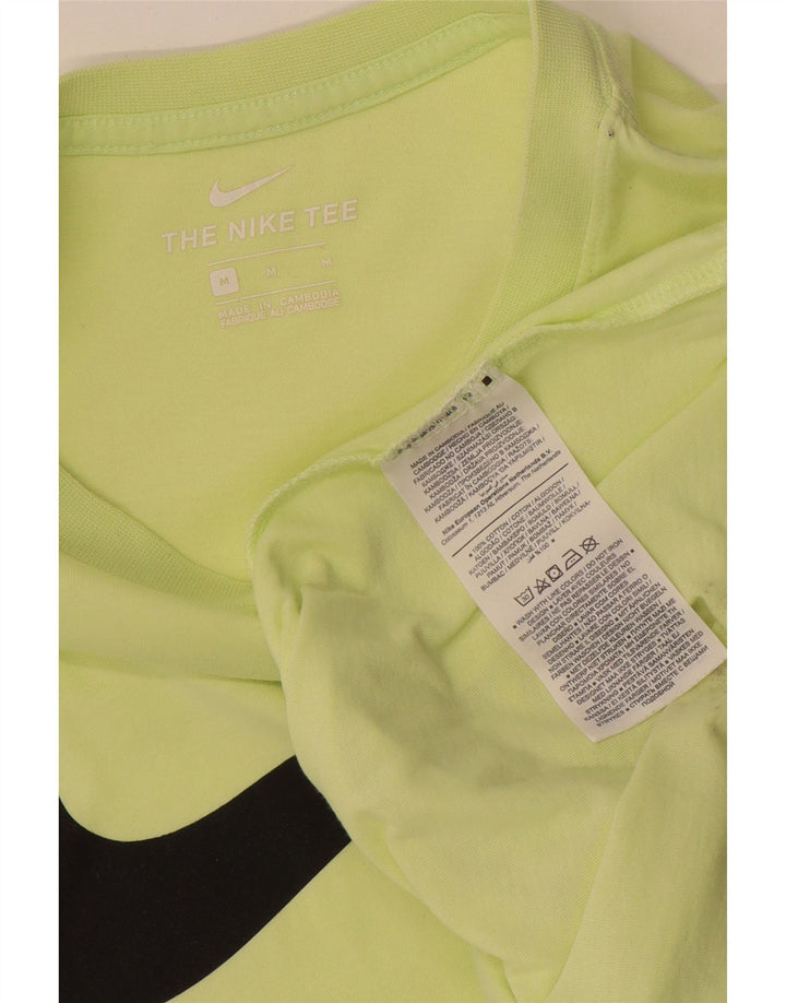 Camiseta Nike masculina gráfica Top médio algodão verde