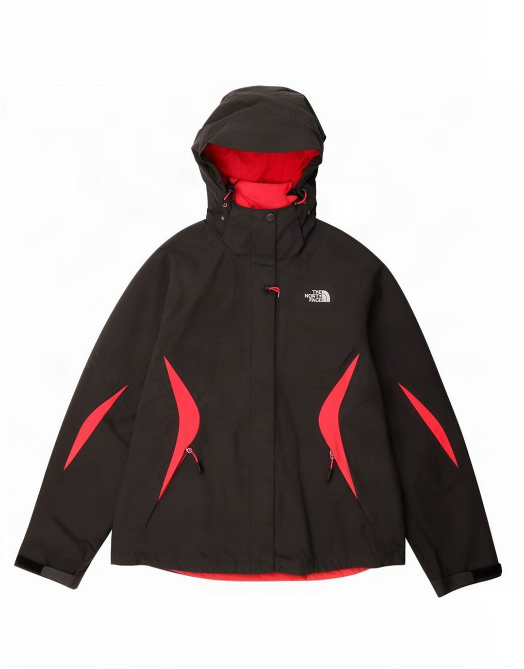 Jaqueta de chuva feminina The North Face Hyvent Reino Unido 14 bloco colorido cinza médio