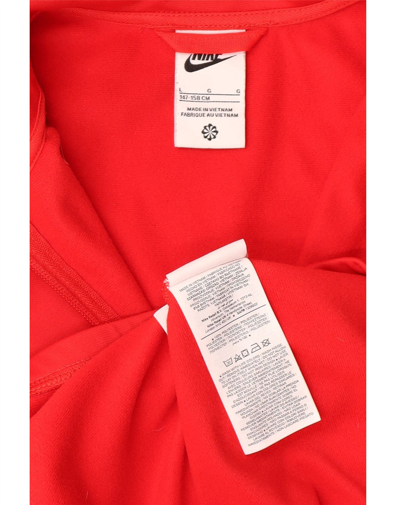 NIKE Boys Tracksuit Top Jacket 12-13 Years Large  Red Colourblock Vintage Nike and Second-Hand Nike from Messina Hembry 