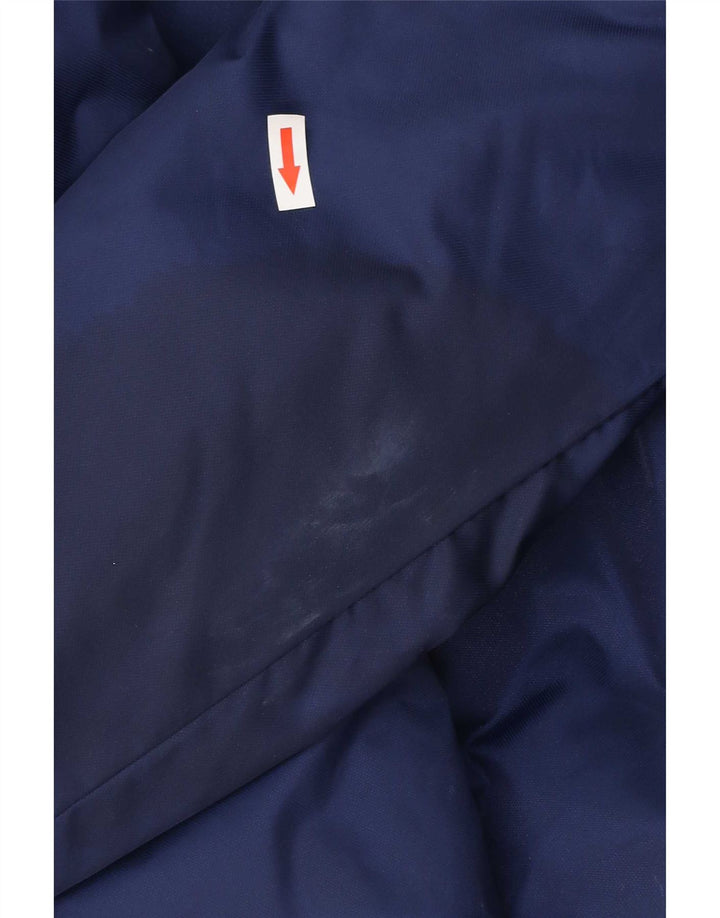 Jaqueta corta-vento com capuz Adidas meninos 13-14 anos azul marinho poliéster