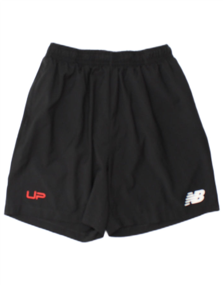 Shorts esportivos gráficos masculinos New Balance poliéster preto grande