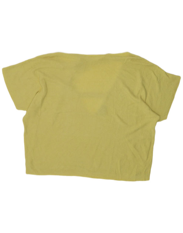 Blusa oversized feminina Oasis UK 16 grande acrílico amarelo