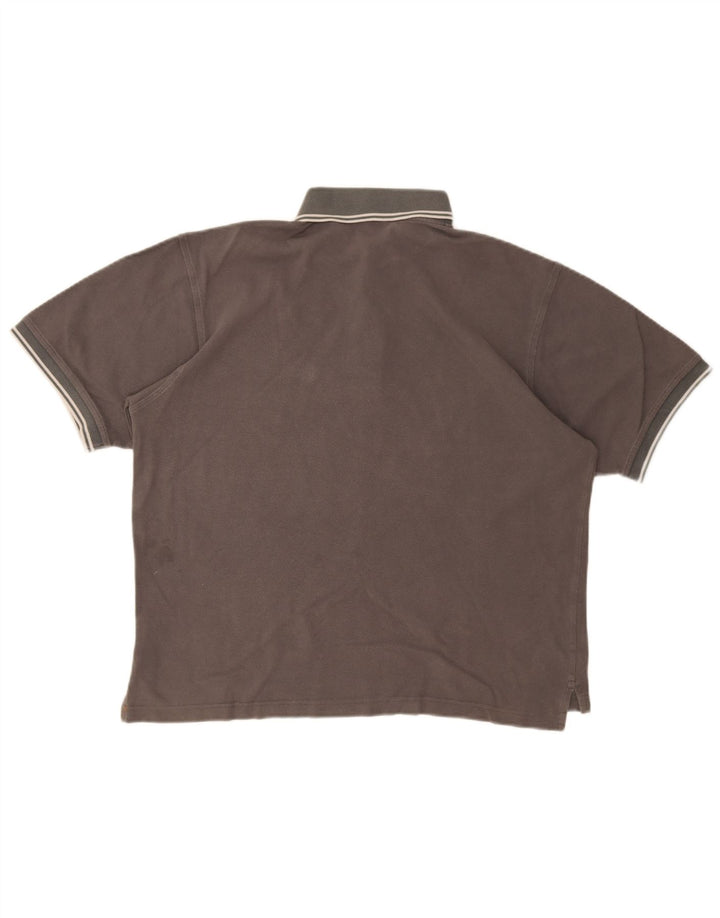 Camisa polo masculina Fila algodão cinza médio