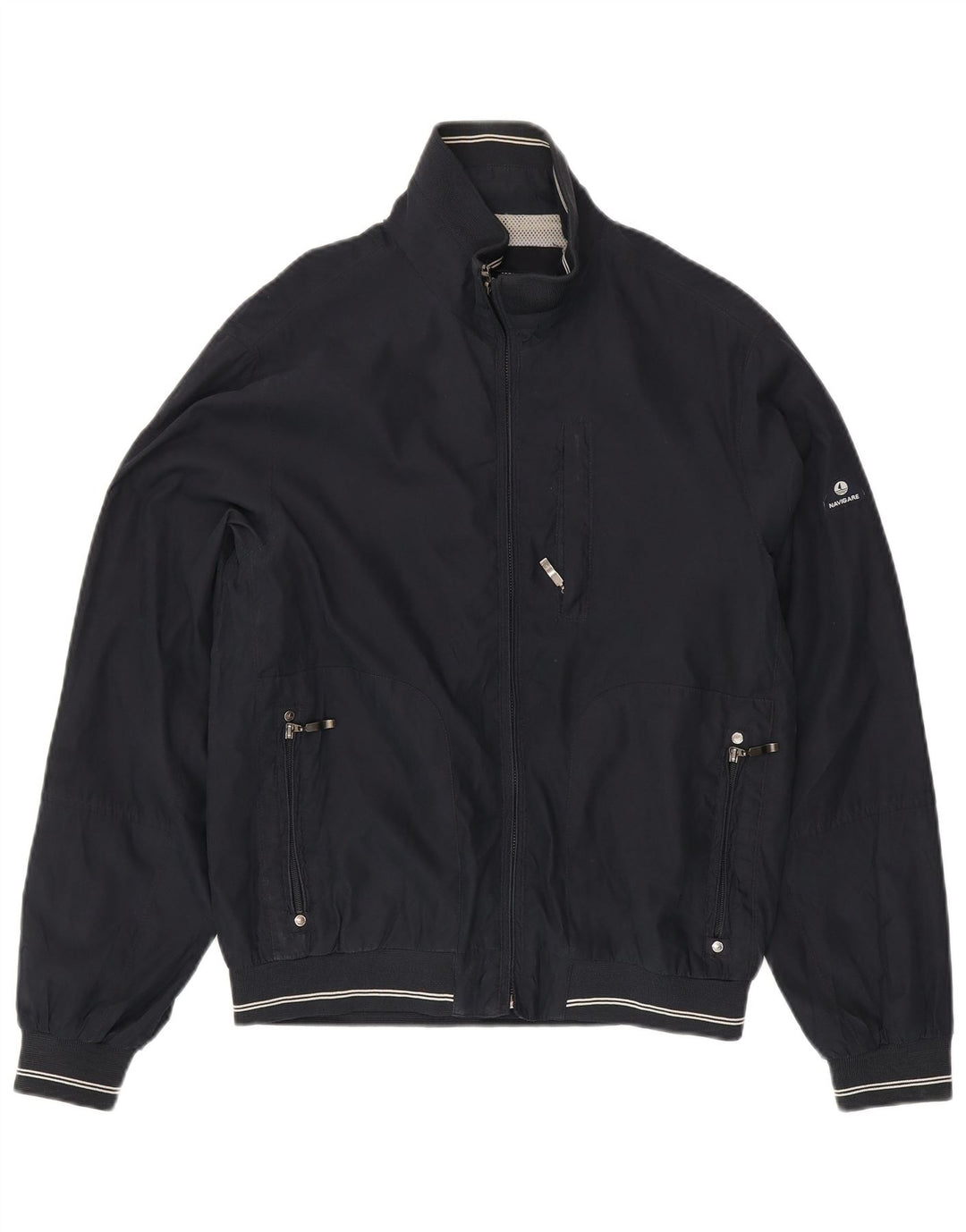Jaqueta bomber masculina Navigare UK 38 azul marinho médio