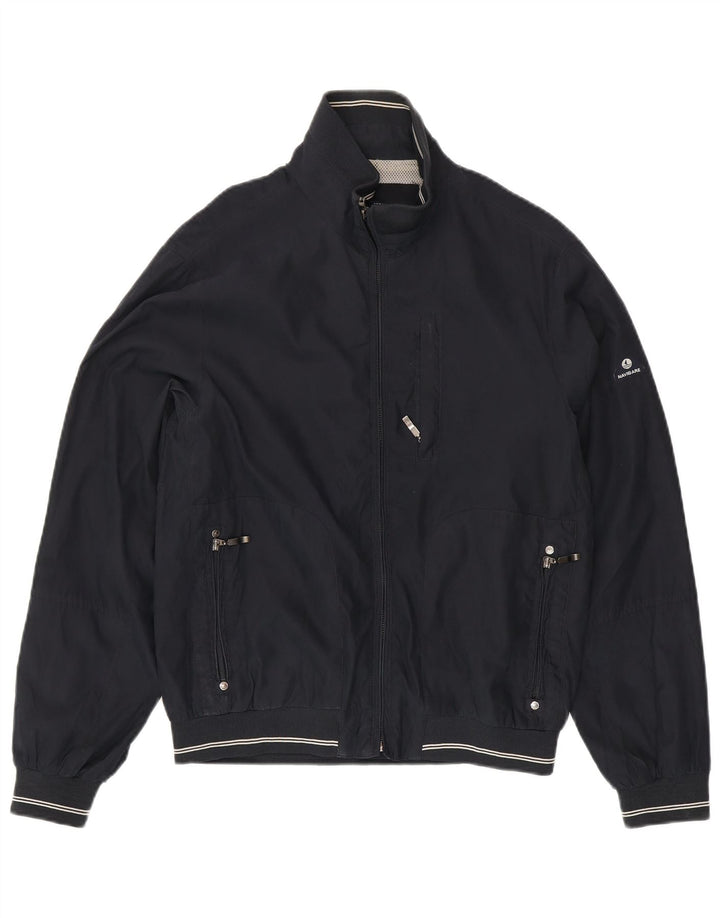 Jaqueta bomber masculina Navigare UK 38 azul marinho médio