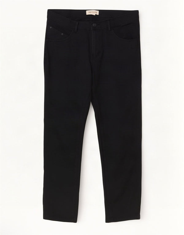 Calça feminina reta casual Diesel W29 L28 algodão preto