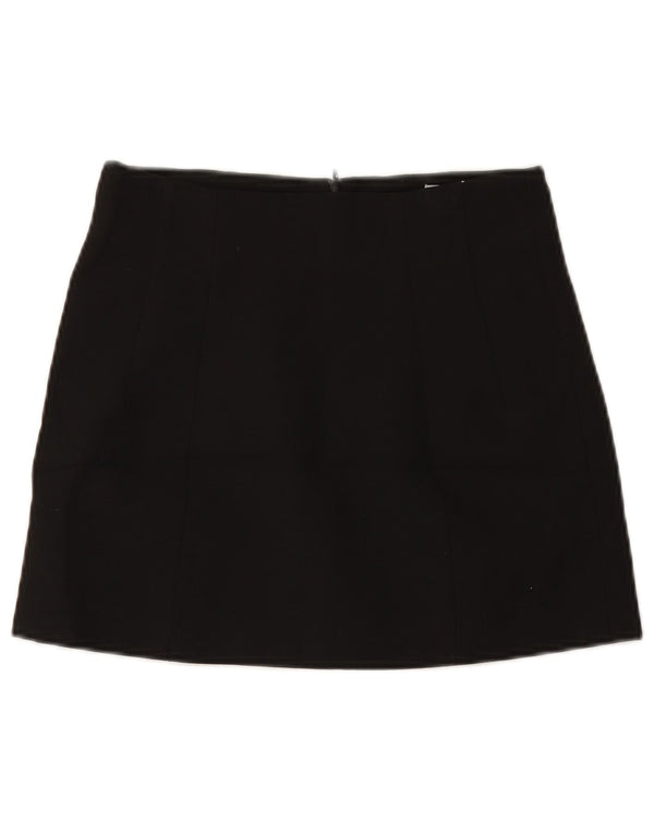 Minissaia feminina ZARA pequena W26 poliéster preto