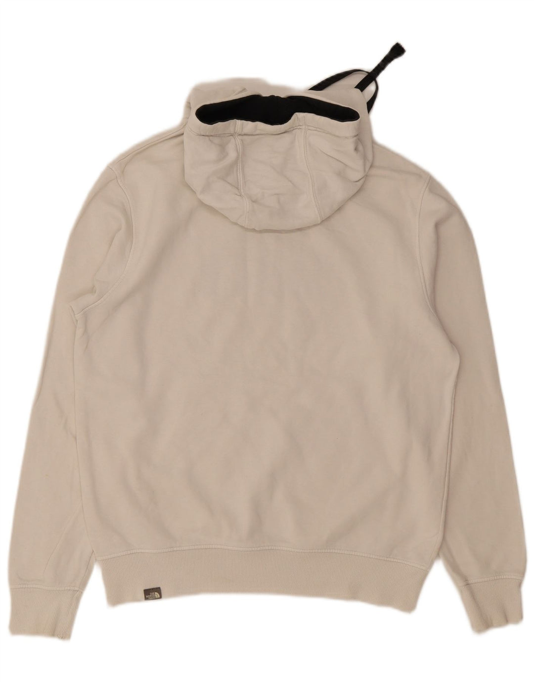 Suéter com capuz gráfico masculino The North Face, algodão branco médio