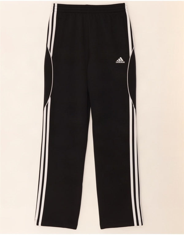 Calças de treino masculinas Adidas UK 36/38 poliéster preto pequeno