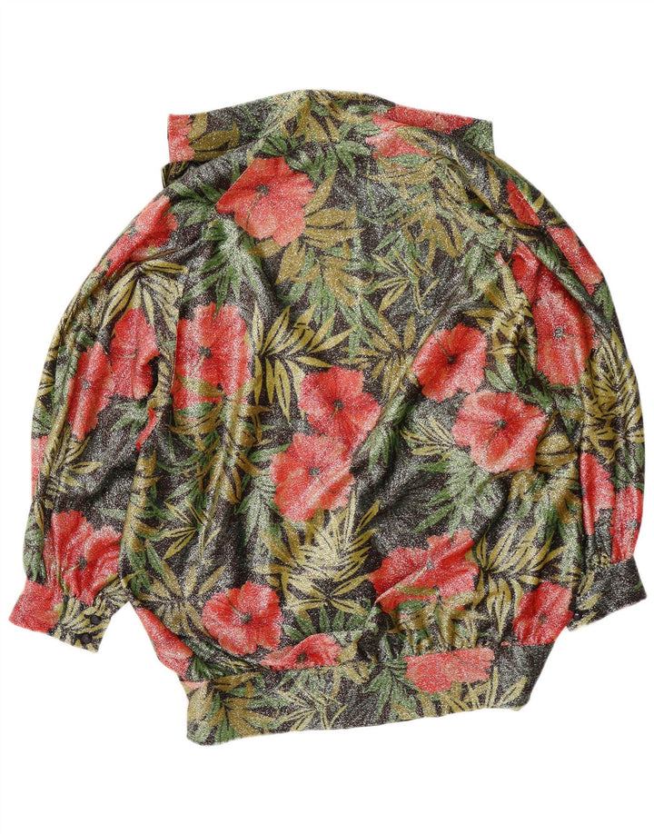 Cardigã feminino Puszta manga 3/4 EU 40 médio floral multicolorido