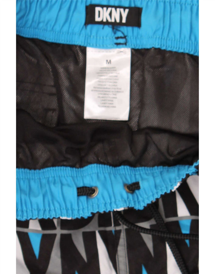 Shorts de natação masculino Dkny gráfico médio poliéster multicolorido