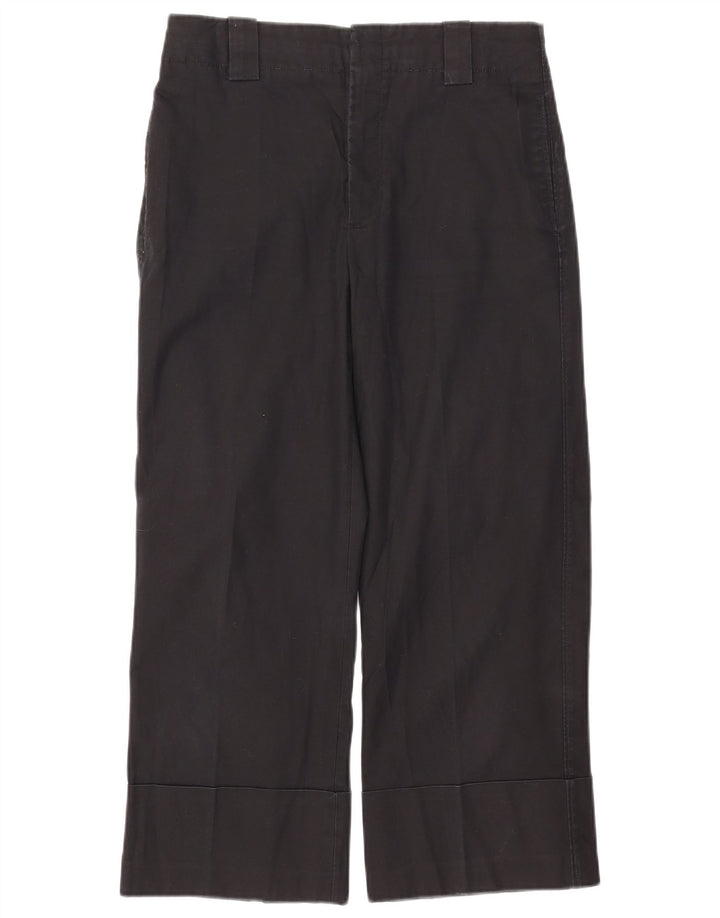 Calça feminina Zara cortada média W28 L24 algodão preto