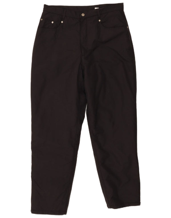 Fila Mens Tapered Calça Casual W36 L30 Poliamida Preta