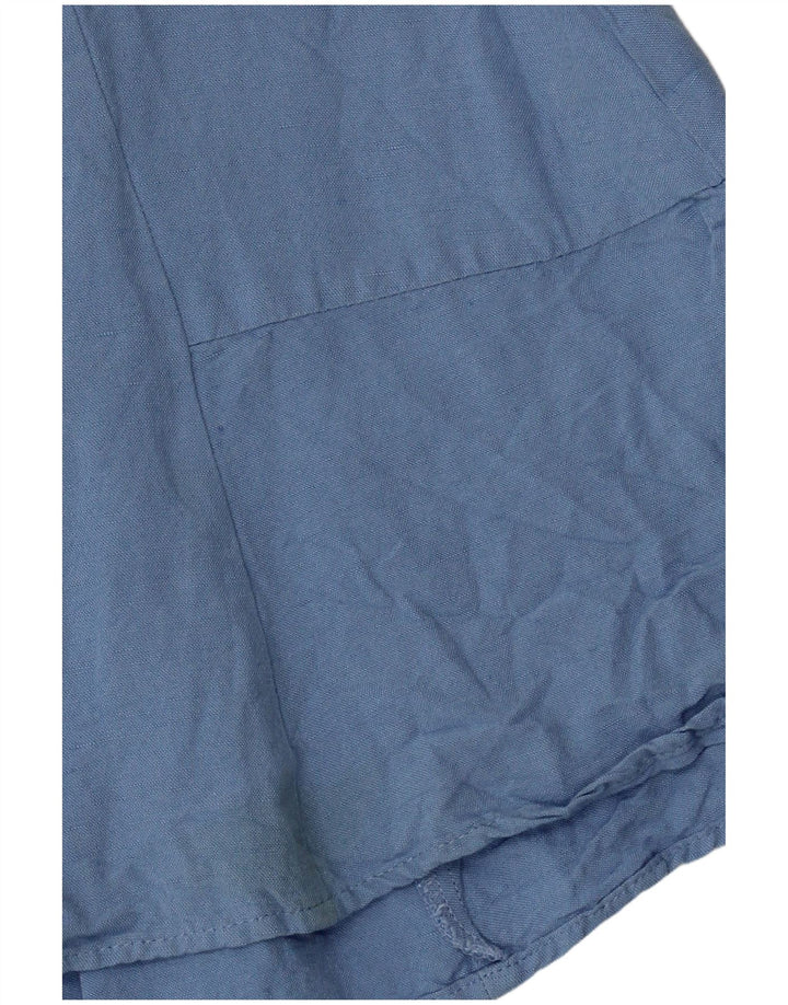 Macacão feminino Zara UK 12 viscose azul médio