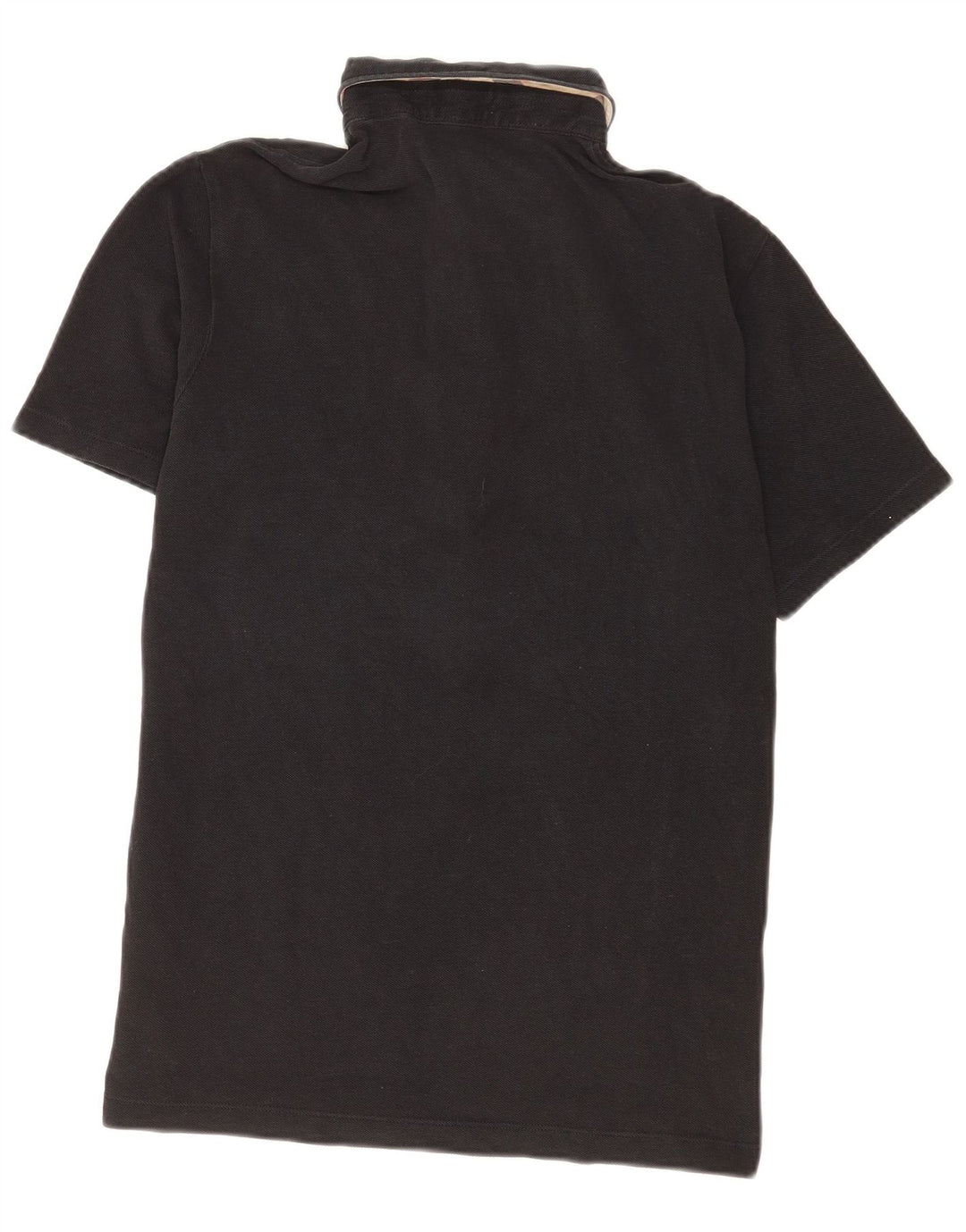 Camisa polo masculina Burberry média preta