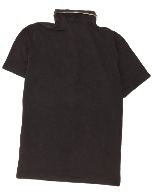 Camisa polo masculina Burberry média preta