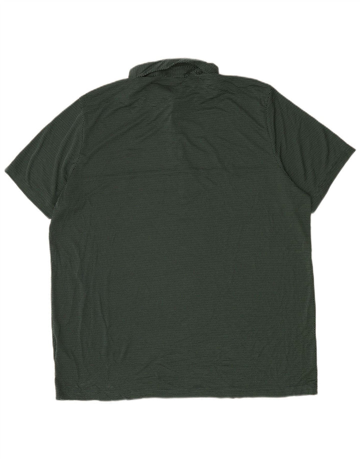 Camisa polo masculina Adidas 2XL verde colorblock poliéster