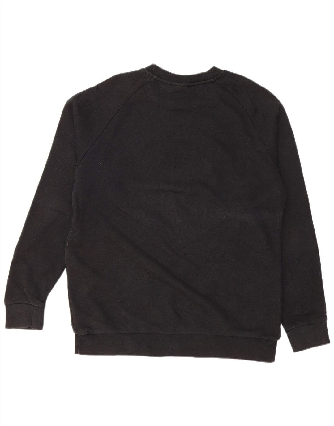 ADIDAS Mens Graphic Sweatshirt Jumper Médio Algodão Preto