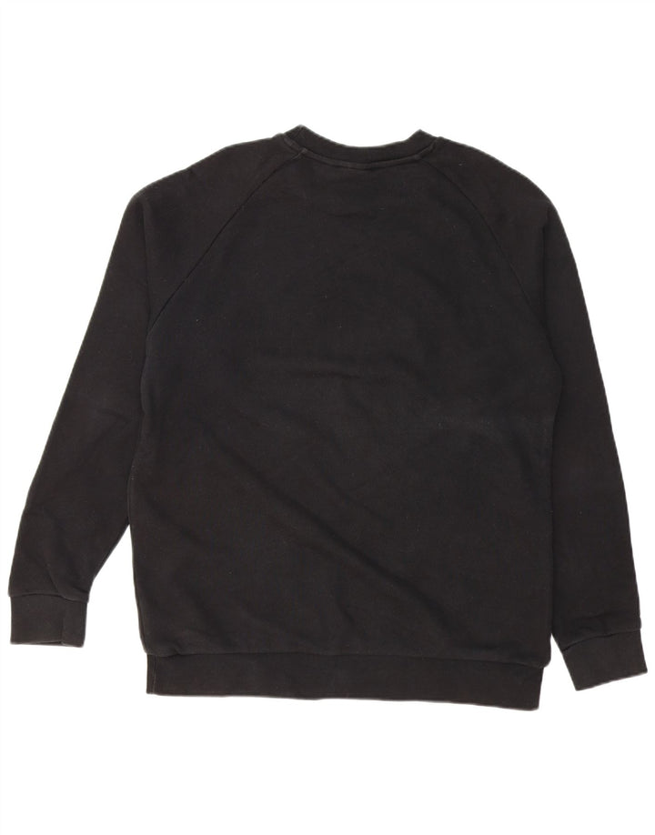 ADIDAS Mens Graphic Sweatshirt Jumper Médio Algodão Preto