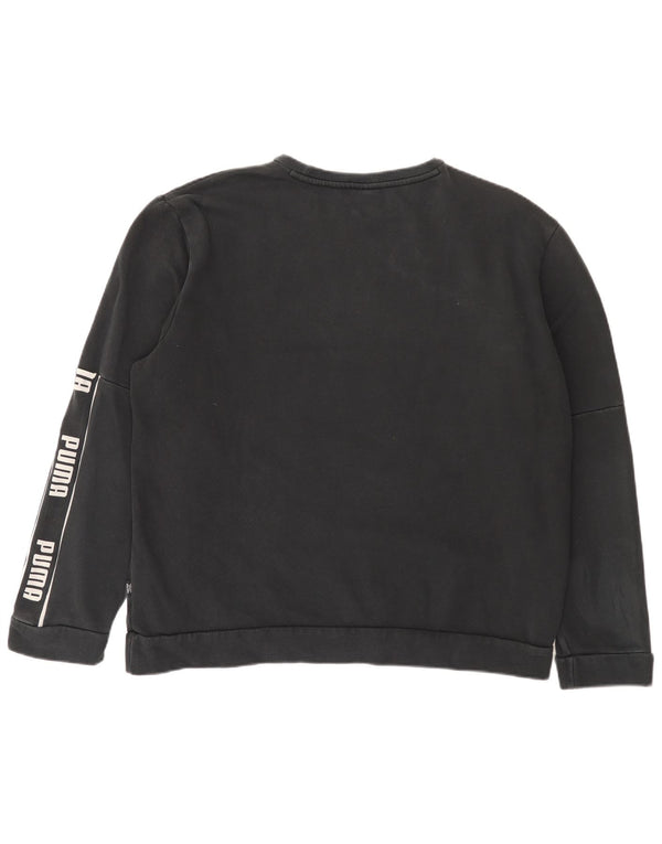 Puma Mens Graphic Moletom Jumper XL Algodão Preto