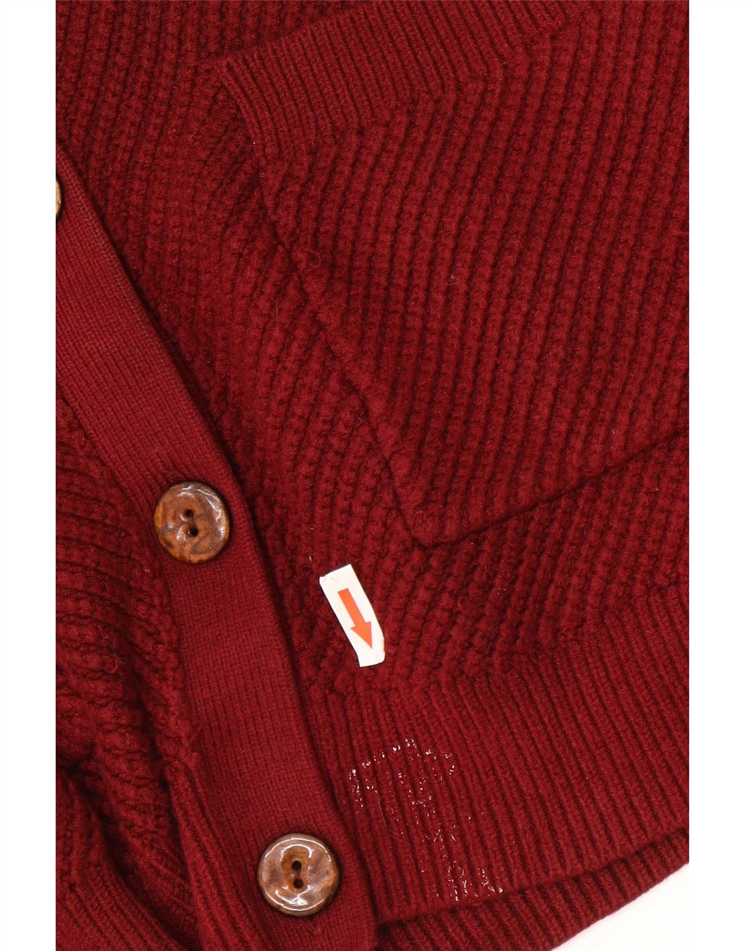 Suéter feminino Marks & Spencer Autograph Cardigan Reino Unido 12 viscose vermelha média