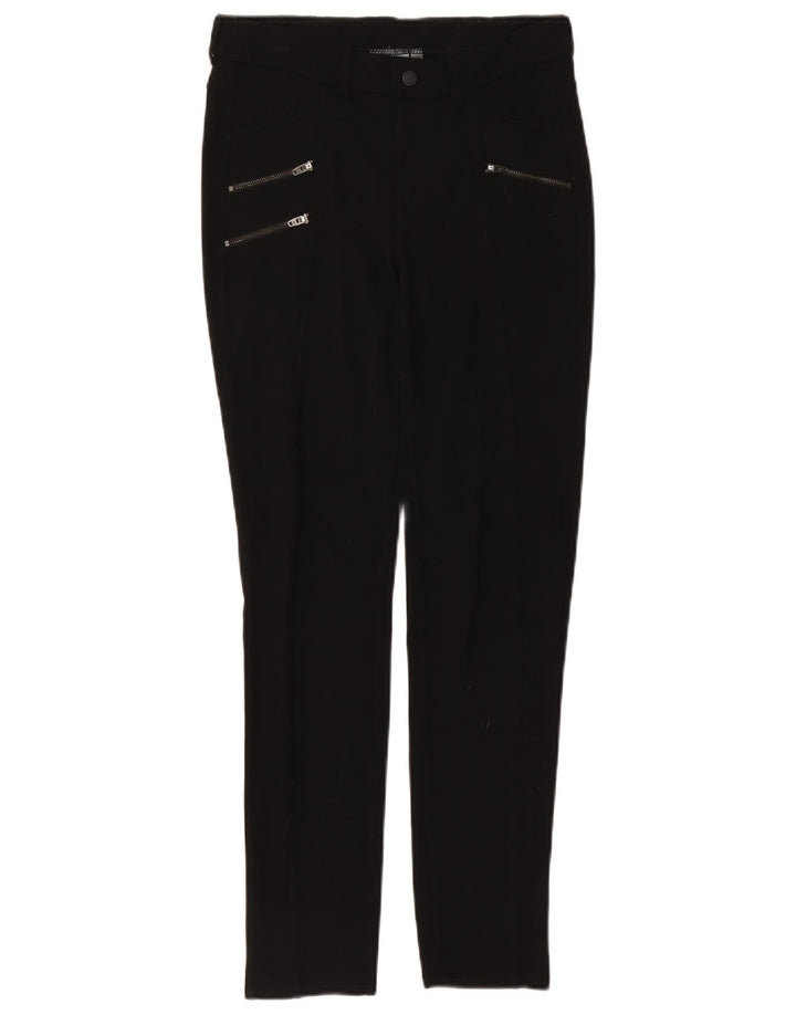 Calça feminina casual fina Athleta US 4 pequena W27 L29 preta rayon