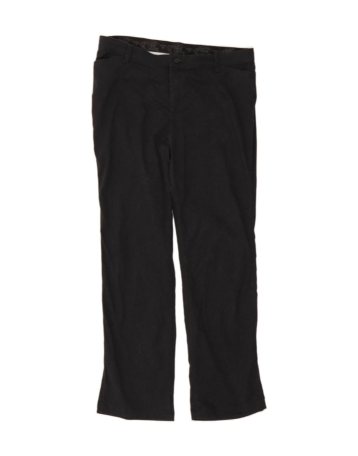 LEE Womens Raiders Straight Casual Trousers W36 L32 Black Cotton Vintage Lee and Second-Hand Lee from Messina Hembry 