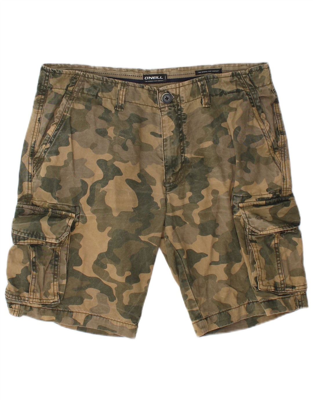 Shorts cargo masculino O'NEILL W31 camuflagem verde médio