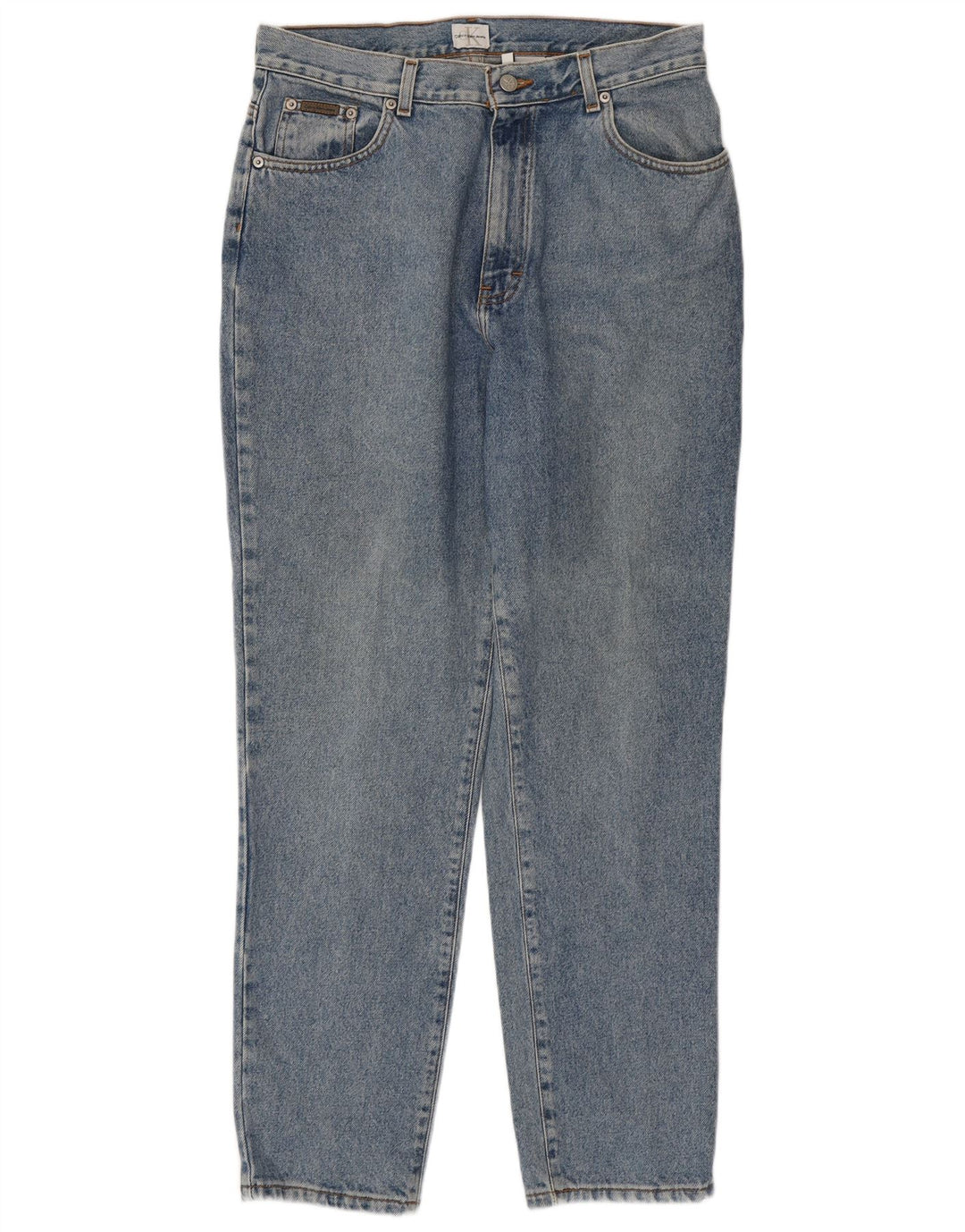 CALVIN KLEIN Womens Tapered Jeans US 14 XL W32 L30 Blue Cotton Vintage Calvin Klein and Second-Hand Calvin Klein from Messina Hembry 