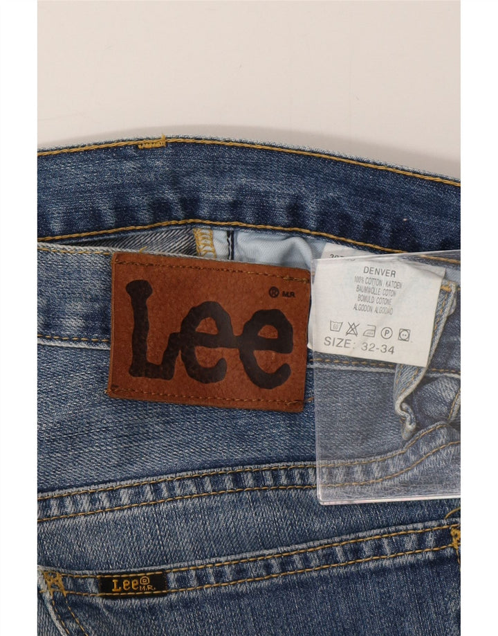 LEE Masculino Denver Bootcut Jeans W32 L34 Azul Algodão