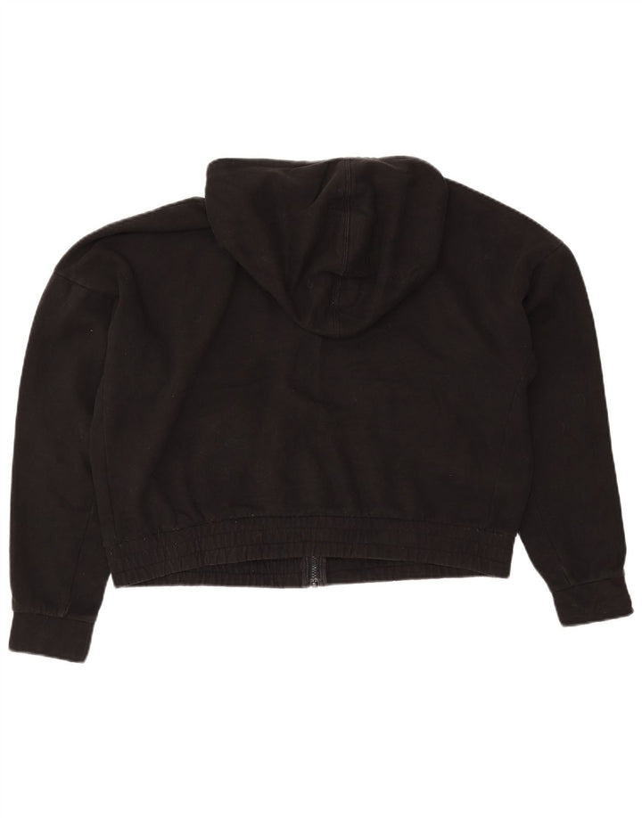 Suéter feminino PUMA com capuz e zíper oversized UK 18 XL preto poliéster