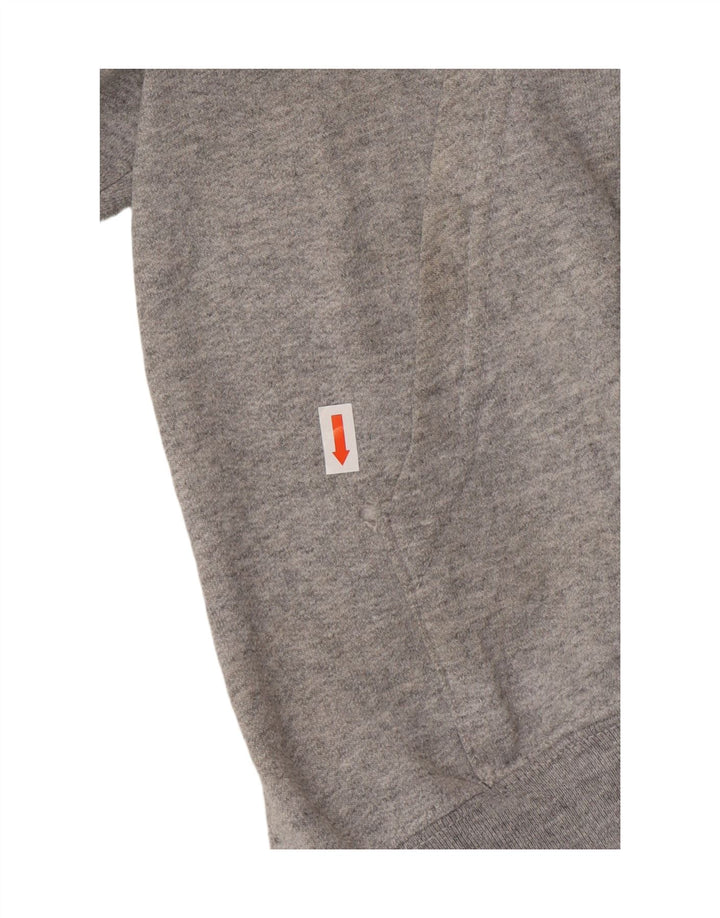 CHAMPION Womens Graphic Hoodie Jumper UK 14 Medium Grey Cotton Vintage Champion and Second-Hand Champion from Messina Hembry 