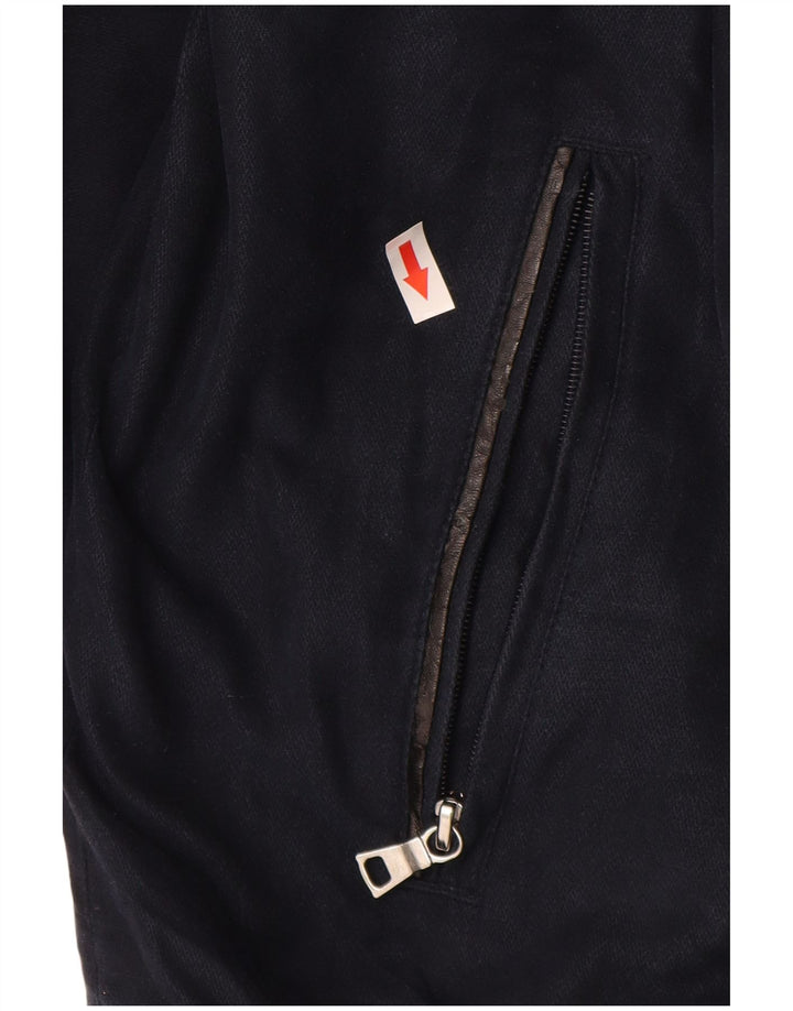 Jaqueta bomber masculina vintage UK 44 2XL azul marinho