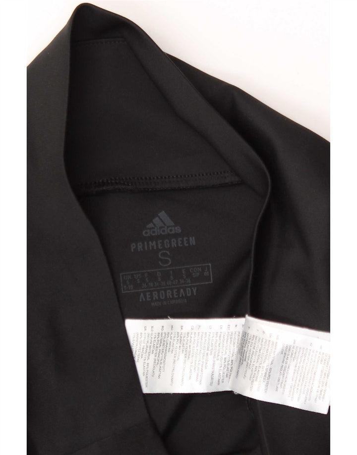 Adidas Womens Aeroready Capri Leggings Reino Unido 8/10 Pequeno Poliéster Preto