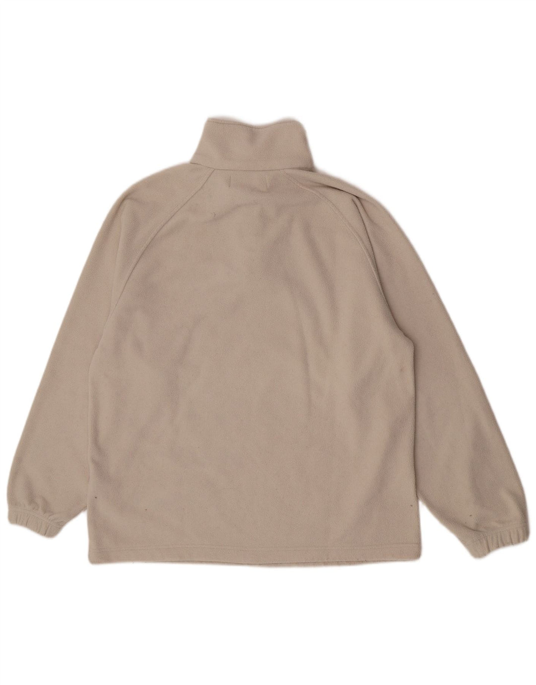 Kappa Mens Zip Neck Fleece Jumper Grande Bege Poliéster