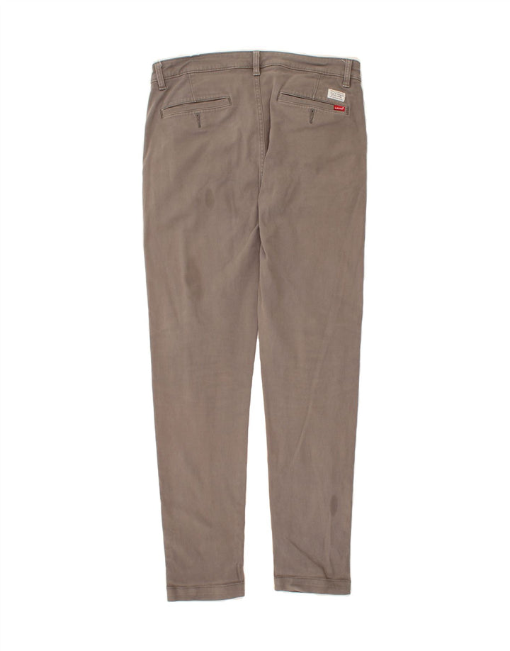 LEVI'S Mens Slim Tapered Chino Trousers W33 L34 Grey Cotton Vintage Levi's and Second-Hand Levi's from Messina Hembry 