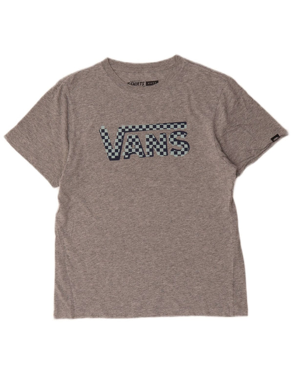 Camiseta Vans Meninos Graphic 12-13 Anos Grande Algodão Cinza