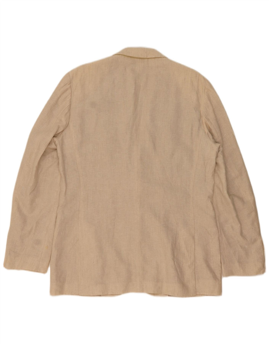 Jaqueta blazer masculina ZARA com 2 botões EU 52 linho bege grande