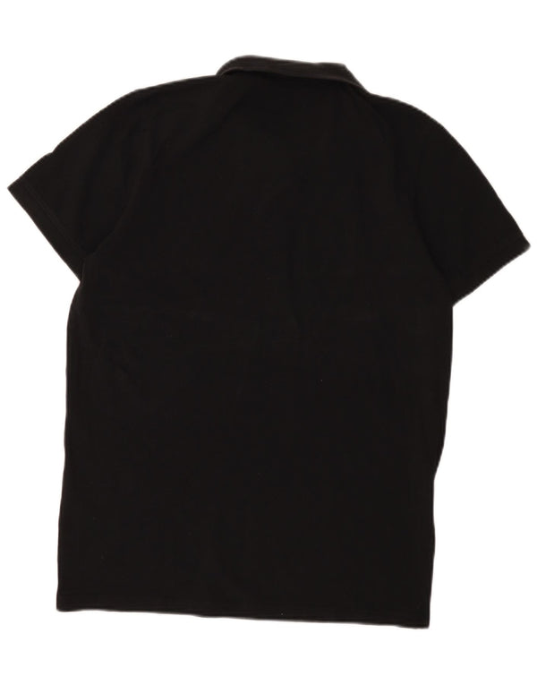 Camisa polo masculina Jack & Jones grande algodão preto