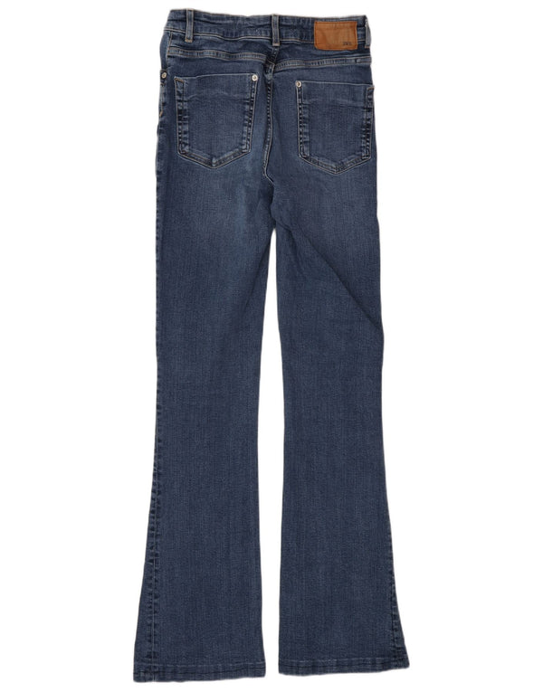 Zara Jeans feminino queimado EU 38 pequeno W28 L32 algodão azul