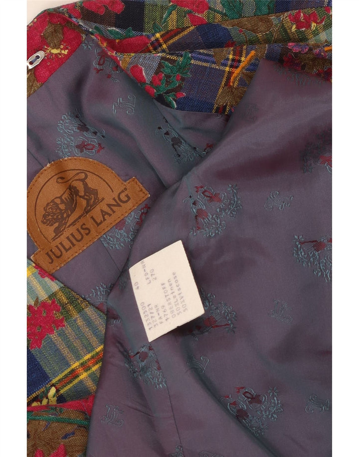 Jaqueta blazer feminina JULIUS LANG com 4 botões UE 40 médio multicolorido