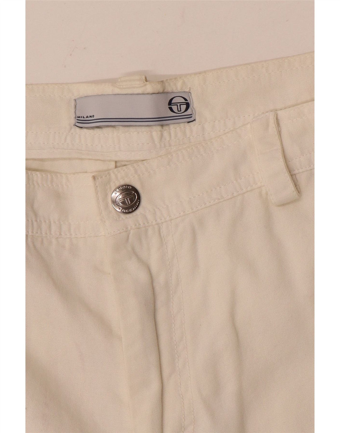 Shorts cargo masculino Sergio Tacchini W32 médio branco